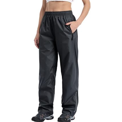 Rain Pants Women Waterproof Reflective Womens Rain Pants Windproof Rain Pants Gear for Golf Motorcycle Hiking Outdoor Clothing Shoes Jewelry
